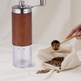 thumbnail image 2 of EeaseMX trituradora de granos de café desmontable de acero inoxidable (marrón claro, veta de madera), 2 of 7