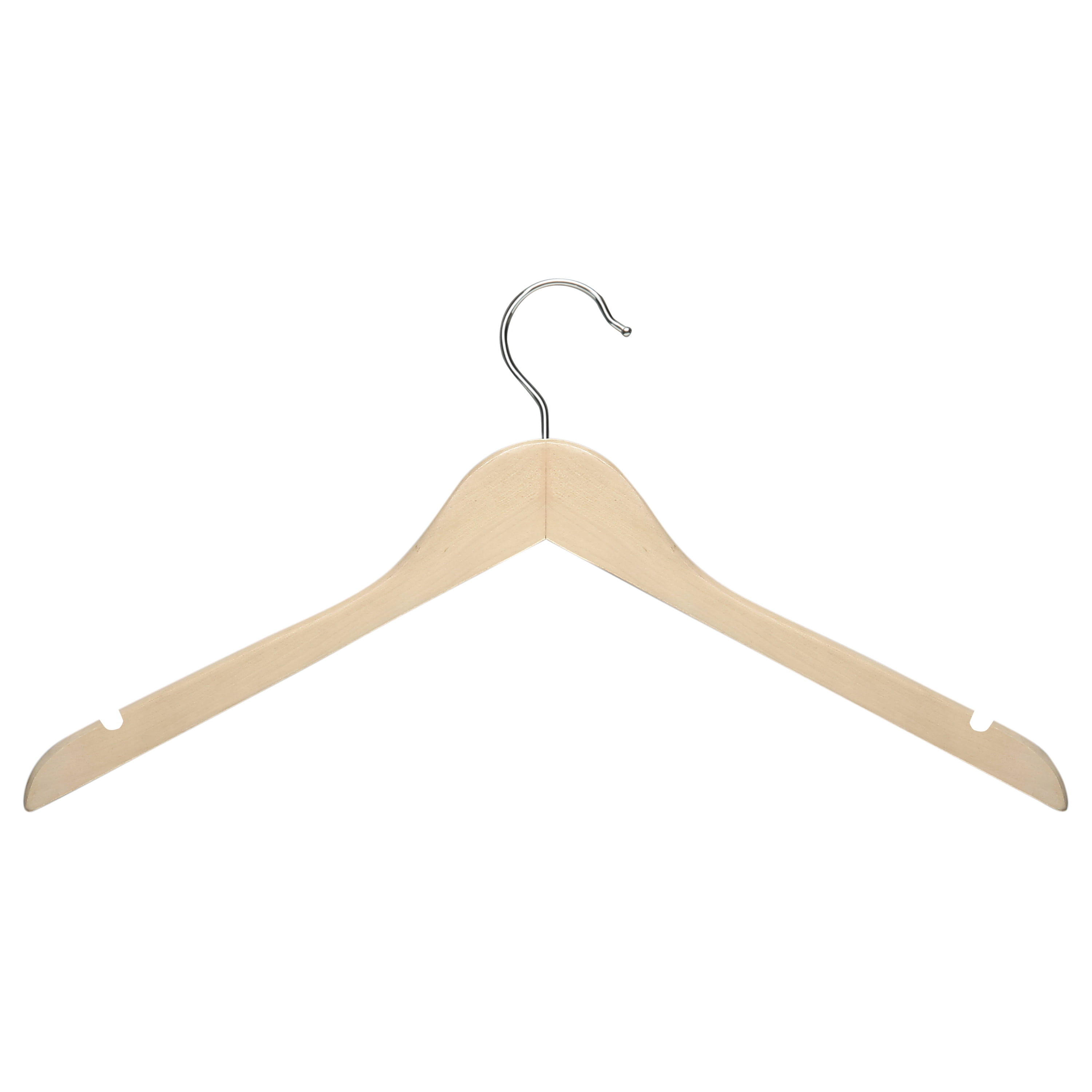 Details about    Maple Wood Clothes Hangers Set For Clothing 4 Pieces wood color 