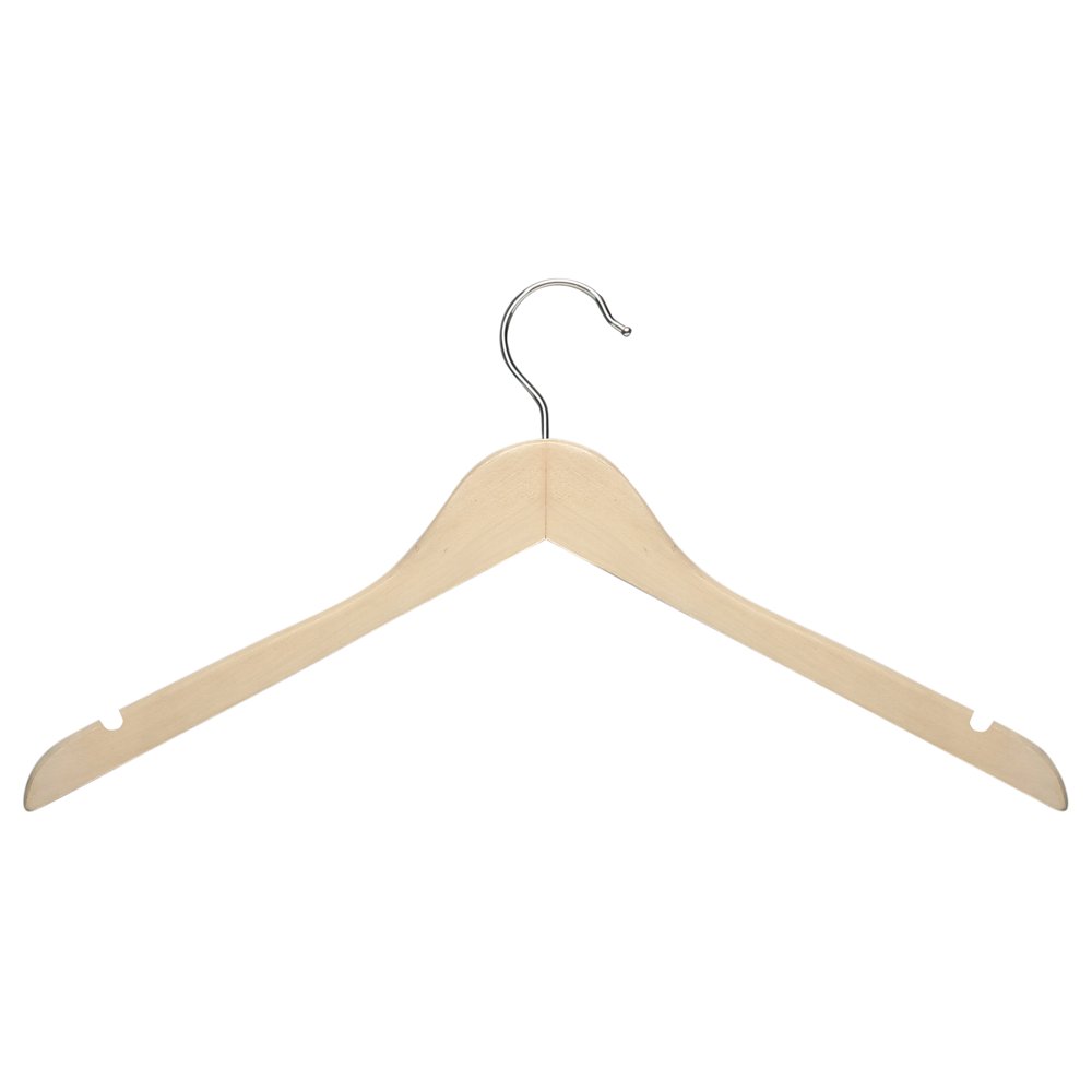 Wooden Maple Shirt Hangers, 20Pack