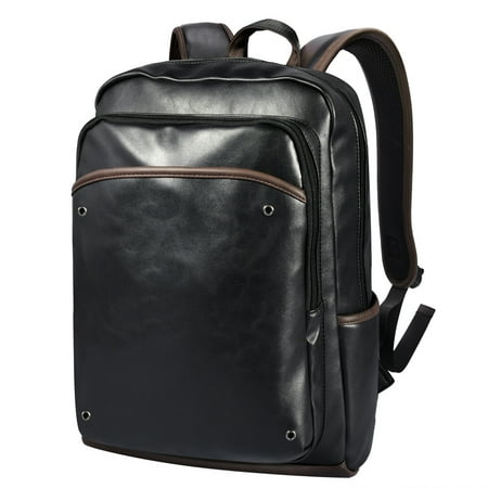 Fitibest Vintage PU Leather Backpack School College Bookbag Laptop Computer Backpack Travel Daypack -