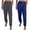 08-Blue, variant on DJskiyers Joggers for Women High Waist Workout Yoga Sweatpants Plus Size Warm Lounge Pants with Pockets 2 Pc