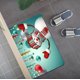 thumbnail image 4 of Juego de ducha de baño de 3 piezas/1 Feliz Navidad, alfombra de baño de Navidad/alfombra de baño antideslizante/cubierta de inodoro, juegos de baño de Navidad impermeables decoración con patrón de muñeco de nieve (ducha no incluida) Rojo Verde, 4 of 4