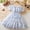 Blue, variant on Teen Girl Easter Dresses Bowknot Design Dress Ruffle Short Sleeve Long Summer Dress for Girls Summer Outfits Beach Sundress (Blue,3-4 Years)