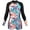 Black&Leaves(Boylegs), variant on Women UPF 50+ Long Sleeve Rashguard Boyshort One Piece Swimsuits Zip Up Swimsuit