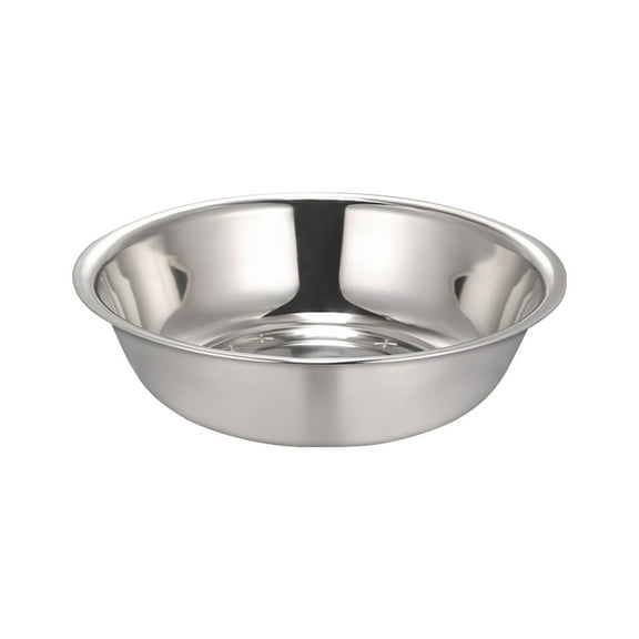 Enlarge Mixing Bowl Large Capacity Kneading Bowl Making Dough Bowl Thickened Seasoning Bowl Dishwashing Bowl Flat Bottomed Bowl(Medium)