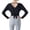 Black, variant on Women T-Shirts Long Sleeve Yoga Tops Back Twist Hollow Open Back Athletic Workout Crop Shirt Classic Solid Color Streetwear
