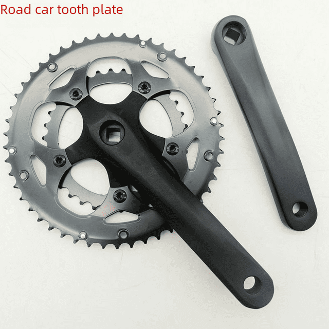 Placa de engranaje de velocidad de bicicleta de carretera de 8/9 velocidades, placa de posicionamiento de 50/34 dientes, manivela de orificio cuadrado de aleación de aluminio de 170 mm