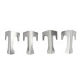 thumbnail image 1 of 4 PCS Grill Heat Plate Spacers Easy To Install Rustproof Universal Stainless Steel Grill Flame Tamers Burner Covers, 1 of 5