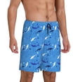 thumbnail image 2 of Fotbe Cute Shark Pantalones Cortos de Pijama para Hombre, Ropa de Dormir, Pantalones de Pijama Cortos para Hombre-3X-Large, 2 of 6