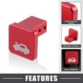 thumbnail image 3 of 2 Set Hood Release Latch Handle Repair Kit Replacement for Honda CRV 1997-2006 Red, 3 of 6