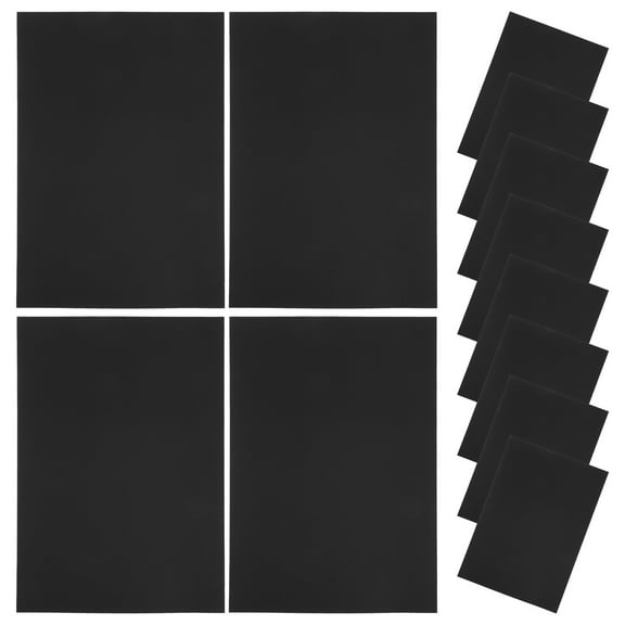 OUNONA 50Pcs Black Construction Paper Smooth Sturdy Card Stock for Handmade Crafts