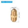 thumbnail image 2 of Unique Bargains Pipe Fitting, 3 Pack M18 to G3/8 Male Thread 1.46 Inch for Water Pipes, Gold, 2 of 5