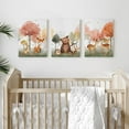thumbnail image 2 of Hieng Baby Boy Nursery Wall Decor,Forest Animal Fox Bear Wall Hieng Set of 3 Boy Adventure Toddler Room Nursery Decor,Watercolor Mountain Forest Nature Woodland Painting Pictures for Bedroom, 2 of 6