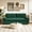 Green, variant on FurnitureR 73.2" 3-in-1 Convertible Sleeper Sofa Bed, Queen Size Pull Out Loveseat with Soft Corduroy Fabric and 2 Pillows, Modern Multi-Functional Couch for Living Room, Blue