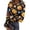 Orange(Pumpkin), variant on Halloween Womens Tops Long Sleeve Slim Novelty Pumpkin Tunic Tops Holiday Spring Day Crew Neck Ribbed Tee Tops Yellow L