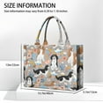 thumbnail image 3 of Large Capacity Tote Bag,Cavalier King Charles Spaniel Dog and Flower Handbag Fashion Luxury Tote Bag,15.7"x13"x 5.1" Inches,Laptop Compatible, 3 of 6
