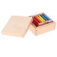 thumbnail image 2 of Tabletas Montessori Material Sensorial, Tableta de tres Rojo Amarillo Azul, Natural, Superficie , No BPA CUTICAT Juguete material de Montessori, 2 of 7