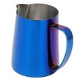 thumbnail image 2 of Jarra de café Titanize de acero inoxidable de 600 ml para espumar leche, ideal para latte art, color azul, 2 of 10