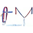 thumbnail image 2 of Cob Nylon Patriotic Western Tack Headstall Breast Collar Curb Strap 60112RWB-C, 2 of 2