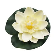 2 PCS Floating Artificial Lotus Flowers Decor Floating Pond Decor Water Lily Home Decoration
