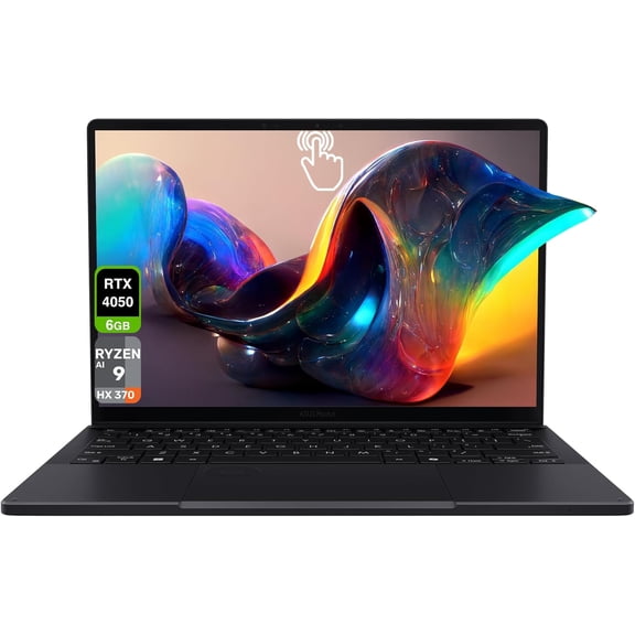 Asus ProArt PX13 Copilot Laptop, AMD Ryzen AI 9 HX-370, 32 GB LPDDR5X RAM, 1 TB PCIe SSD, 13.3'' 3K (2880x1800) OLED Touchscreen, Nvidia G-Force RTX 4050, Backlit Keyboard, W11 Home, Nano Black