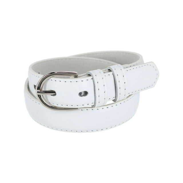 CTM® Kid's Leather 1 inch Basic Dress Belt