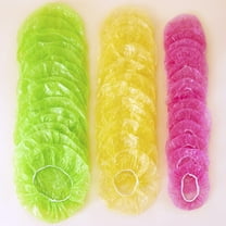 Reusable Elastic Food Storage Covers – Colorful Plastic Bowl Covers - Set of 48