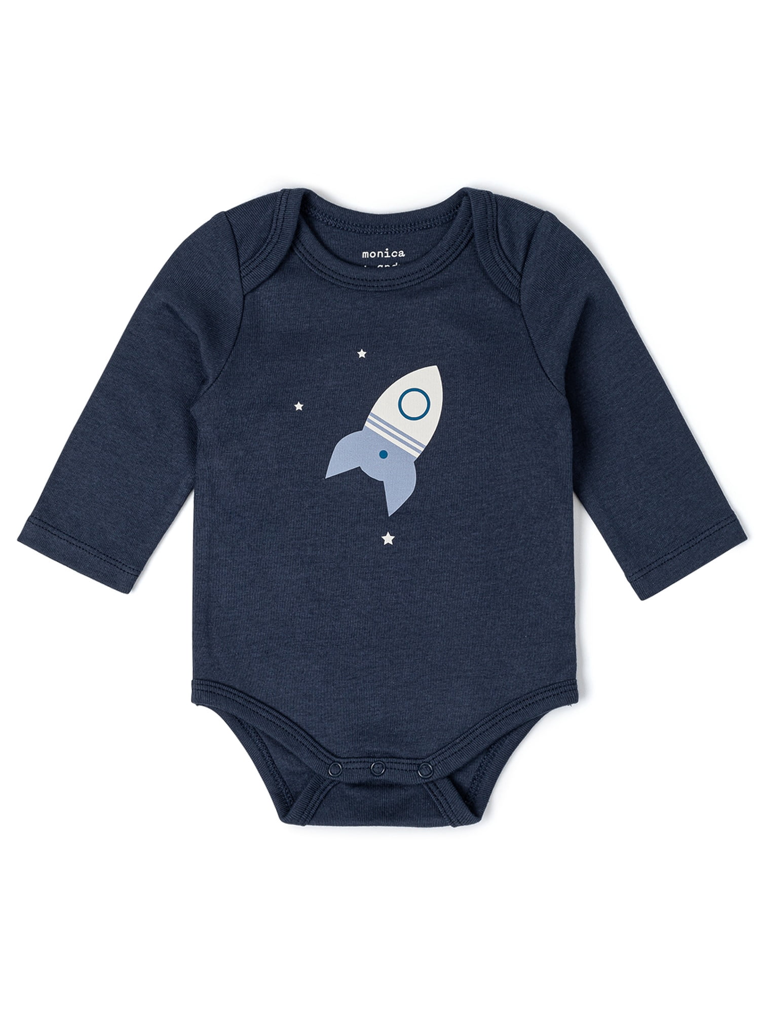 Monica + Andy Organic Cotton Gender Neutral First Moves Bodysuit + Groove Pant Set, Sizes Newborn -24 Months