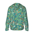 thumbnail image 3 of Daiia Mushrooms and Flowers UPF 50+ Sun Protection Hoodie Jacket Lightweight Long Sleeve Sun Shirt for Women Men with Pocket Hiking Outdoor-XX-Large, 3 of 9