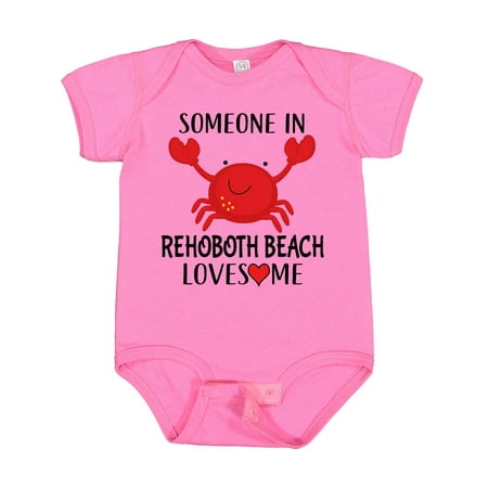 

Inktastic Someone in Rehoboth Beach Loves Me Gift Baby Boy or Baby Girl Bodysuit