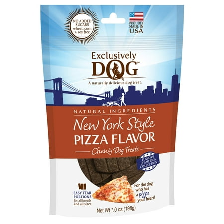 Exclusively Dog Flavors of America NY Style Pizza Flavor Dog Treats, 7 (Best Ny Pizza Carrollwood)