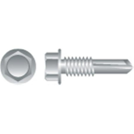 

Strong-Point H1216 12-14 x 1 in. Unslotted Indented Hex Washer Head Screws Zinc Plated Box of 4 000