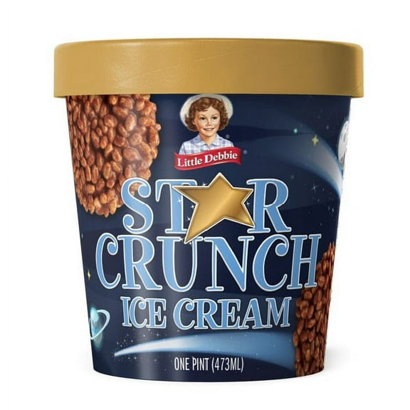 Little Debbie Star Crunch Ice Cream Pint, 16 fl oz, 1 Count