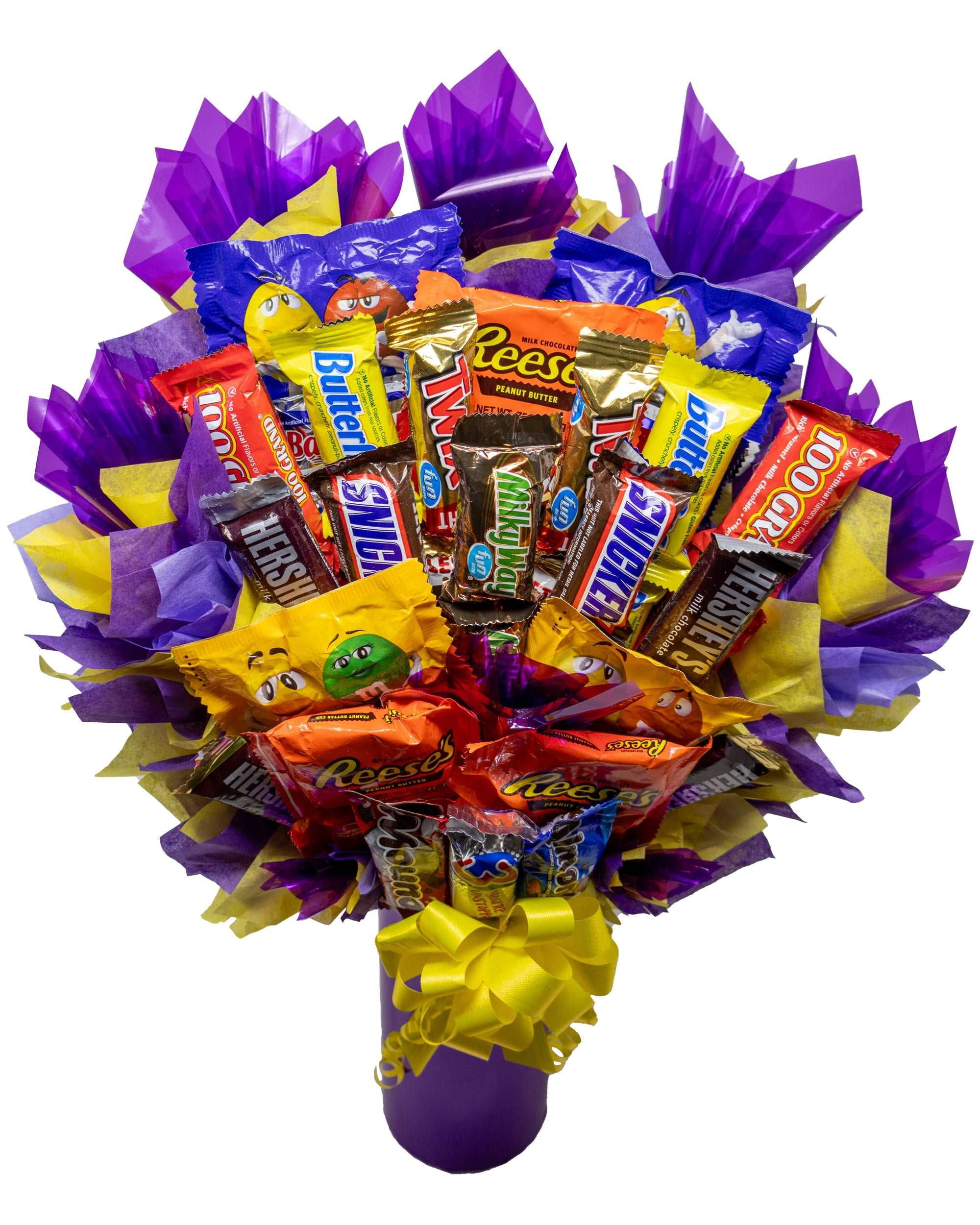 Fun-Size Mini Candy Variety Assortment Candy Bouquet