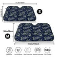 thumbnail image 3 of Balery Hand Drawn Rockets Print Car Windshield Sun Shade,Windshield Sunshade for Car Pickup Truck SUV Accessories-Small, 3 of 7