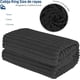 thumbnail image 2 of Set de 2 Cobijas King Size Bluelander, Diseño de Rayas, Franela 100% Poliéster Ultrasuave, Negro, 2 of 5