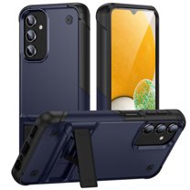ELEHOLD Rugged Case for Samsung Galaxy A14 5G,Hybrid Military Grade Drop Protection Built-in Hidden Kickstand Shockproof Armor Cover for Samsung A14 5G, Navyblue