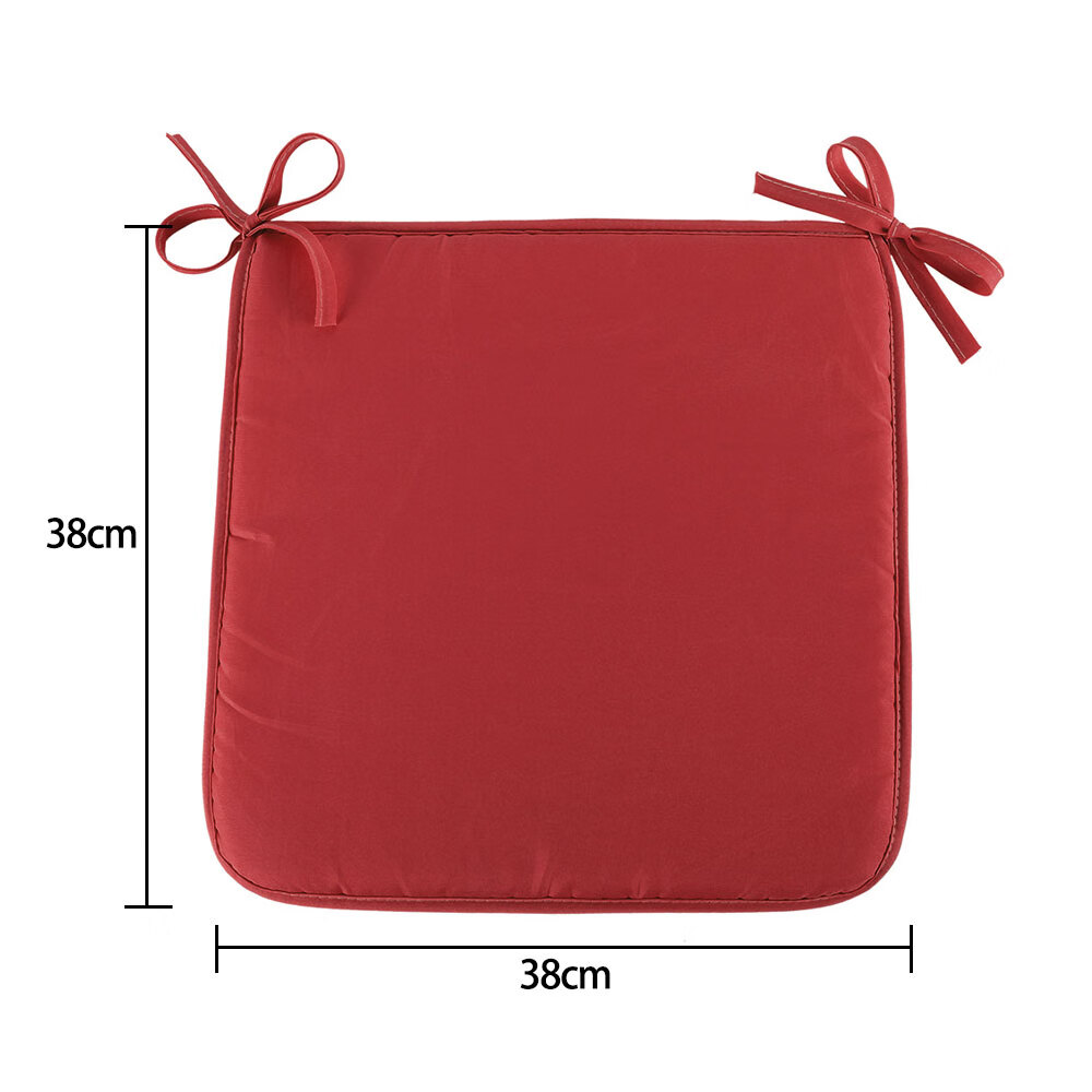 1/4PCS Chair Pads NonSlip Soft Seat Pads with Ties Removable Kitchen