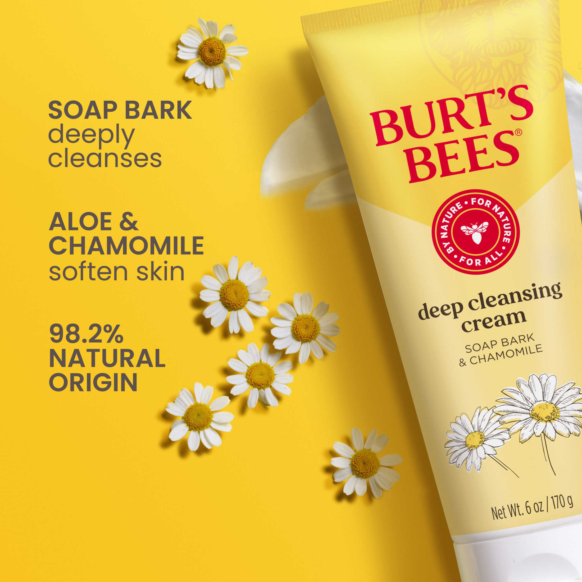 Burt's Bees Deep Cleansing Cream with Soap Bark and Chamomile, 6 Ounces - image 5 of 15