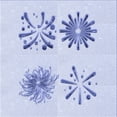 thumbnail image 1 of Ahgly Company Machine Washable Indoor Square Transitional Lavender Blue Area Rugs, 4' Square, 1 of 7