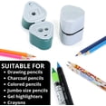 thumbnail image 2 of Mr. Pen 3-in-1 Manual Pencil Sharpeners with Shavings Storage, Multicolor, 3 Pack, 2 of 7