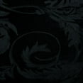 thumbnail image 2 of Ultimate Textile Vintage Damask Melrose 90-Inch Round Tablecloth Black, 2 of 3