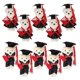 thumbnail image 5 of 10Pcs Black Standing Mini Stuffed Graduation Toy Bear For Graduation Decorations Ideal For Men And Women With DIY Bouquet Decoration, 5 of 5