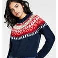 thumbnail image 2 of Tommy Hilfiger Womens Metallic Ribbed Trim Pullover Sweater, 2 of 3
