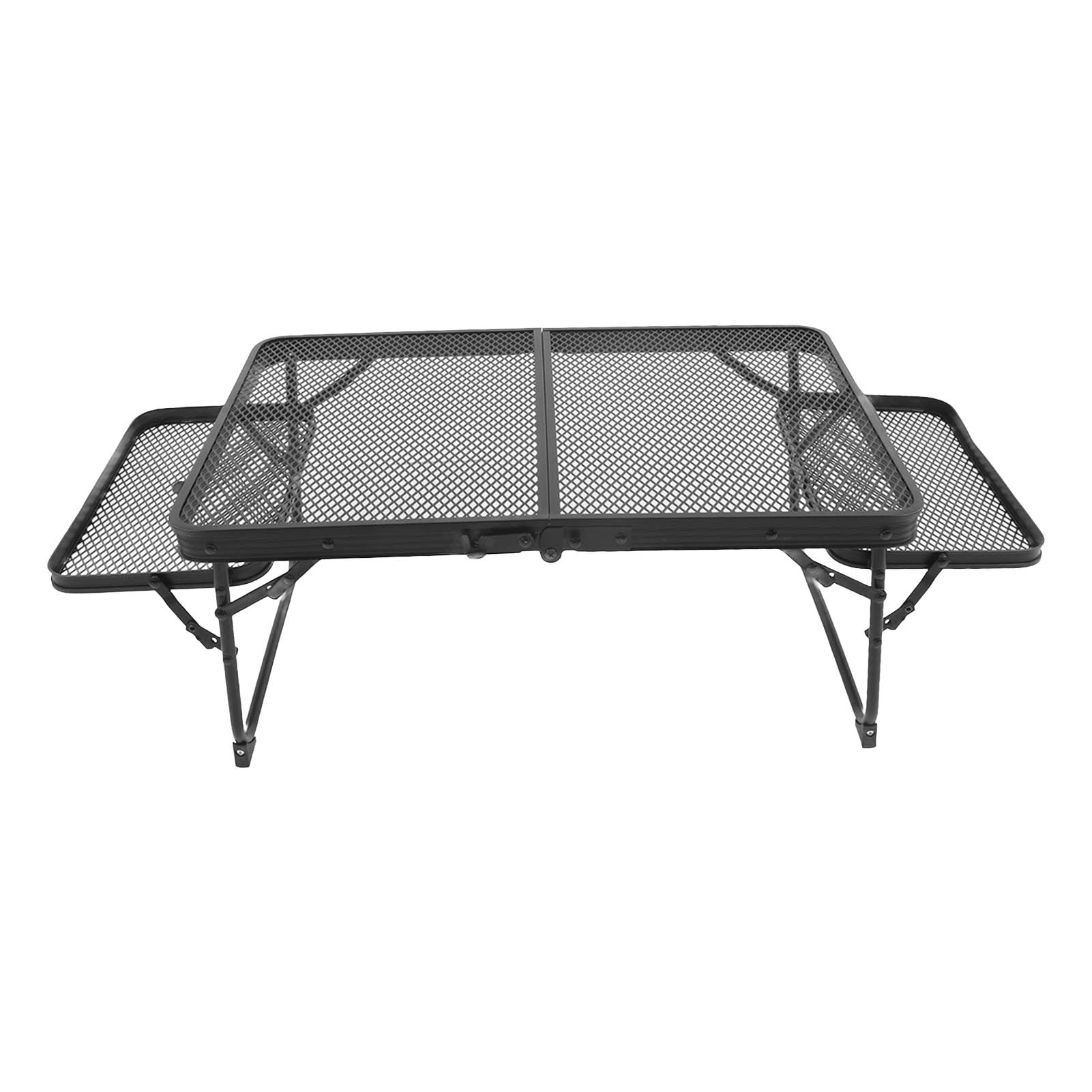 Folding Table, 2 Tiers Outdoor Foldable Camping Table For Picnic