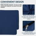 thumbnail image 4 of Jokapy Navy Outdoor Patio Chair Cushion Seat Pad Replacement Cover, 24" x 24", 4 Pack, Only Cover, 4 of 10