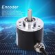 thumbnail image 3 of Encoder 5?24V DC AB 2 Phase Incremental Rotary Solid Shaft Encoder for Office Automation Engineering1024B, 3 of 5