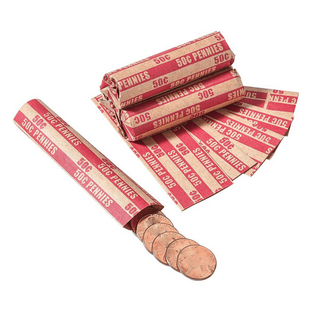 Emballages pour Pièces de Penny Manchons de Penny Rouleaux Plats de Penny Emballages 100 Pcs