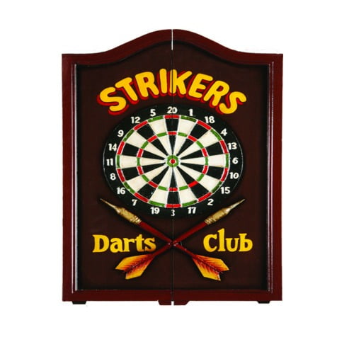 Dartboard Strikers With Chalk Scoreboard