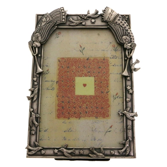 Mi Amore Angel Dove Picture-Frame Pewter